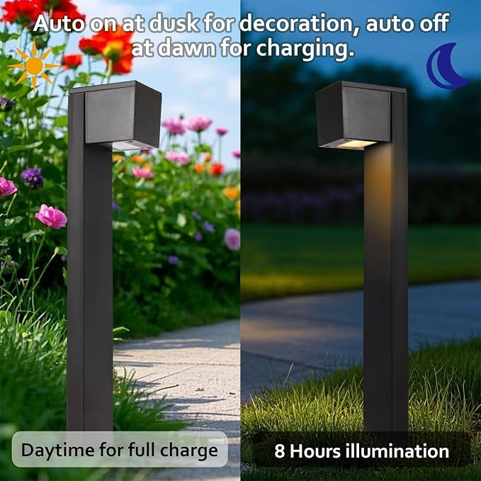 Dynaming Solar Pathway Lights Outdoor, 6 Pack Solar Garden Lights, Landscape - Image 3