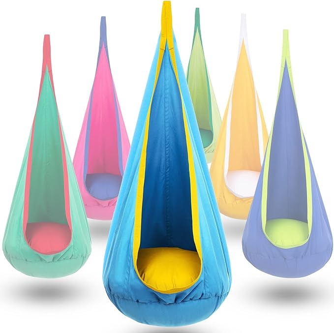 Y-STOP Kids Pod Swing Seat, Hanging Hammock Chair by Y-STOP