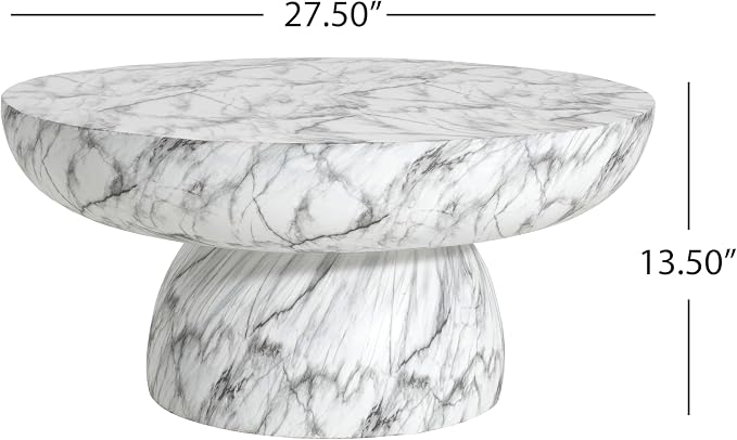 Christopher Knight Home Patsy Modern Lightweight Concrete Coffee Table - Image 2