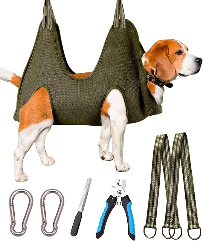 Dog Grooming Hammock Harness for Medium-Large Size Dogs, Pet Grooming Hammock by Kkiimatt