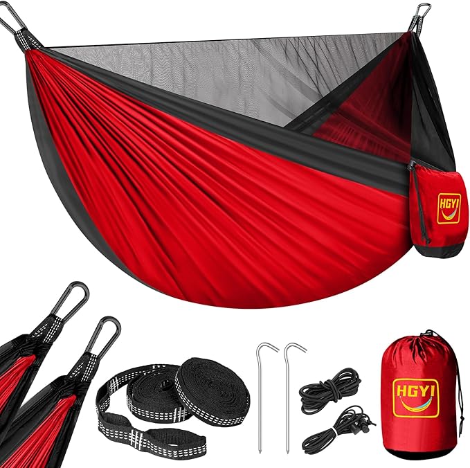 Camping Hammock Mosquito Net, Double & Single Portable Hammocks Hammocks by HGYI