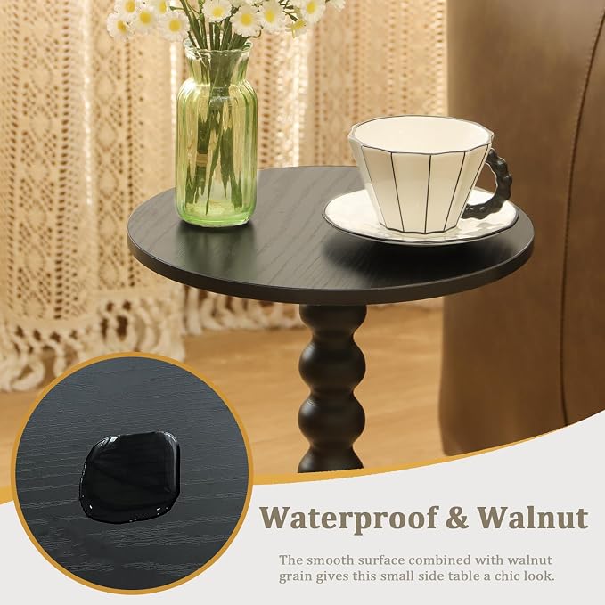 Round Side Table, Small Drink Table - Image 6