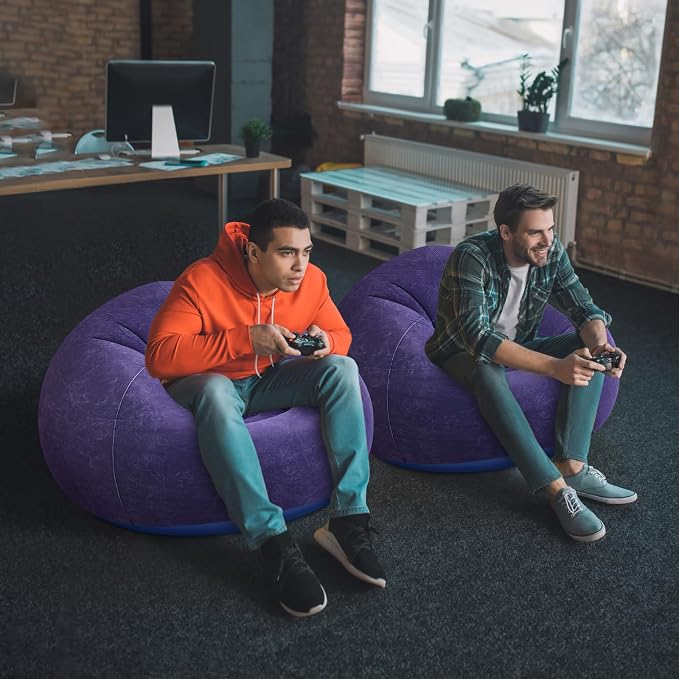 Realspring Inflatable Bean Bag Chairs Outdoor Blow up Camping Chairs Inflatable - Image 2