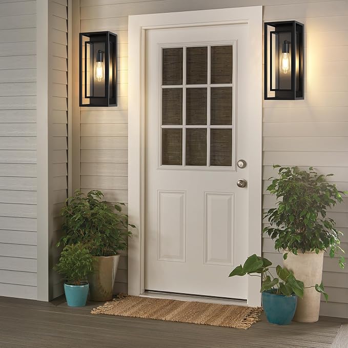 16.5'' Large Outdoor Wall Lights, 1 Pack Matte Black Exterior Waterproof - Image 5