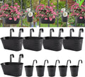 HowRU Metal Iron Flower Pots for Railing Fence Hanging Bucket Pots and Hanging by HowRU