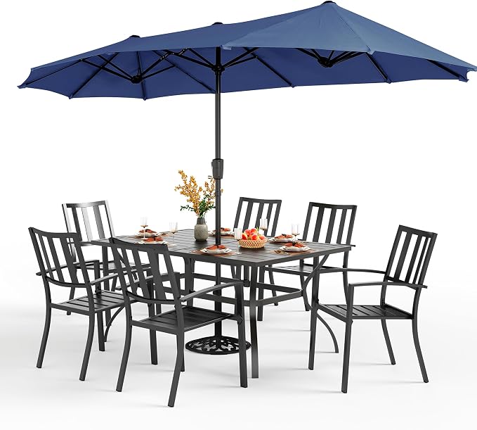 PHI VILLA 7 Piece Patio Dining Set by PHIVILLAThepioneerofcomfortablehouseholdsupplies