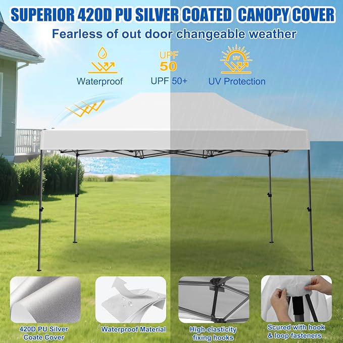 Yesker 10x15 Pop Up Canopy Tent - Image 3
