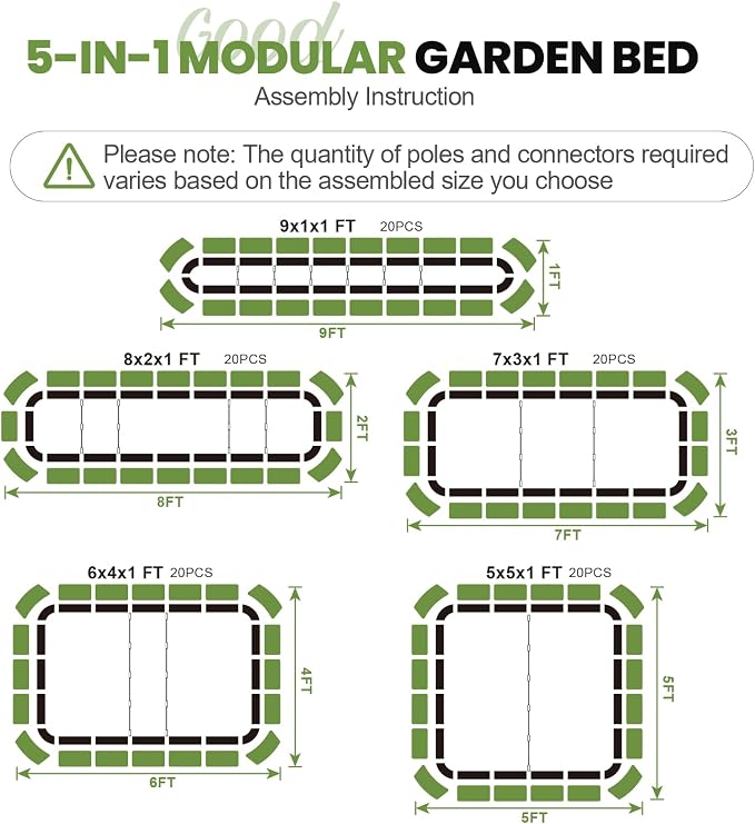 5-in-1 Adjustable Raised Garden Bed Kit | Galvanized Planter Boxes - Image 2