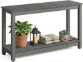 Outdoor Console Table, 440LBS Weight Capacity, 2-Tier Multifunctional Buffet by LAHAAP