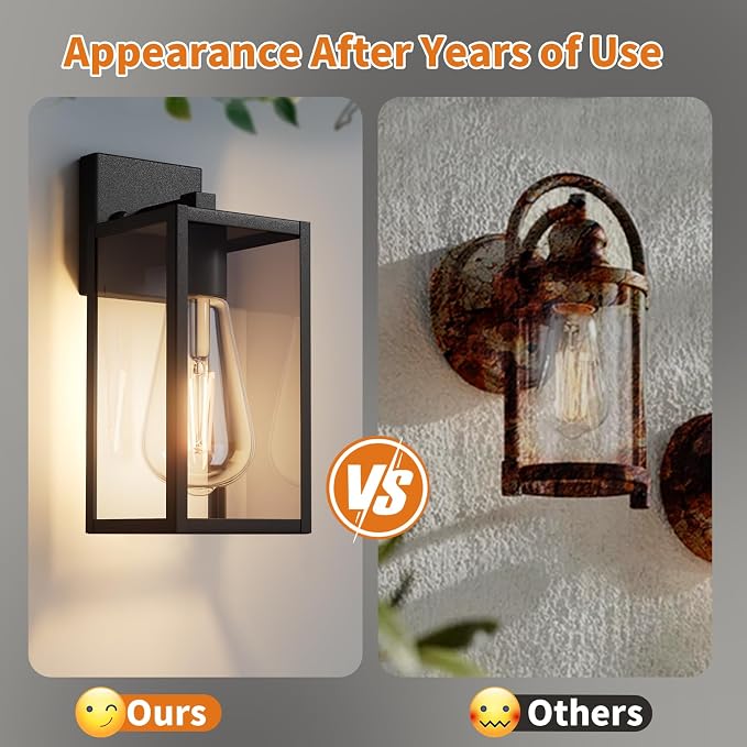 13'' Outdoor Lighting Fixtures Wall Mount, Exterior Front Porch Lights - Image 5