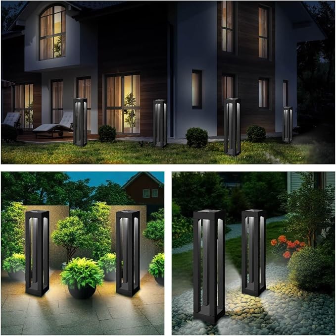 Solar Floor Lamps Outdoor Decor Lanterns Waterproof Deck Lights - Image 7