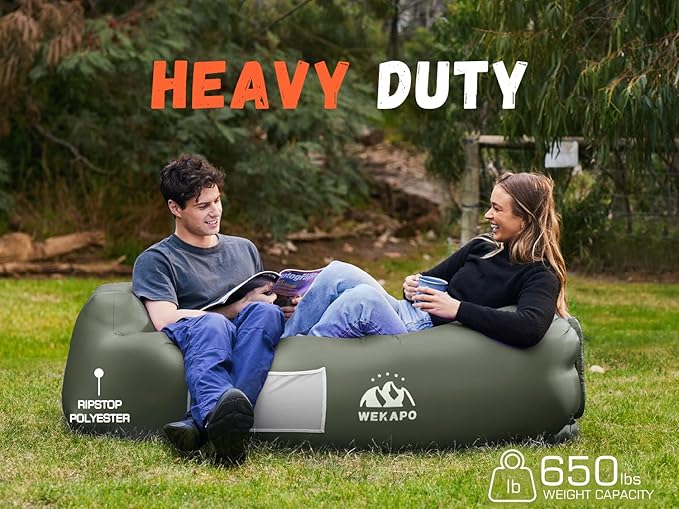 WEKAPO Inflatable Couch Air Lounger Chair - Image 4