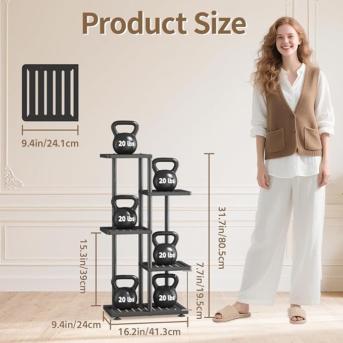 LASZOLA 4 Tier Plant Stand Indoors Outdoors - Image 2