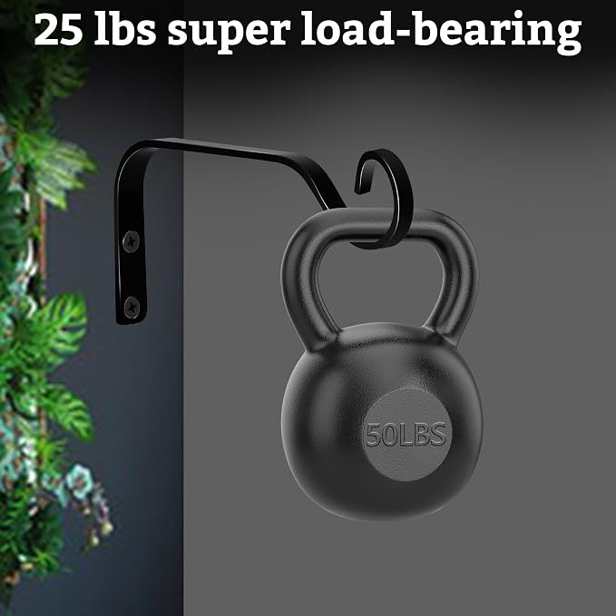 4pcs Wall Mounted Plant Hanger, Indoor/Outdoor Decorative Hook - Image 3