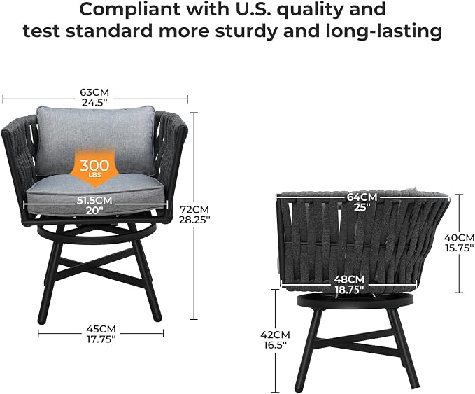 Grand patio 5-Piece Outdoor Dining Set - Image 2
