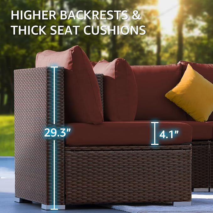 NICESOUL 11 Piece Outdoor Furniture Set - Image 7