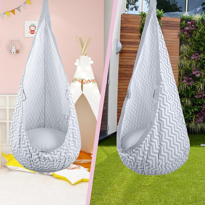 YAERSI Kids Pod Swing Seat, Hammock Chair - Image 6