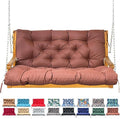 Porch Swing Cushion with Backrest, Waterproof Bench Cushion by NANGELRN