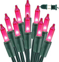 BrizLabs Pink Christmas Lights, 69.6ft 300 Count Pink String Lights Connectable by BrizLabs