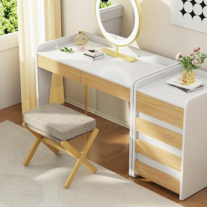 Foldable Foot Stool Ottoman, Modern Foot Rest - Image 2