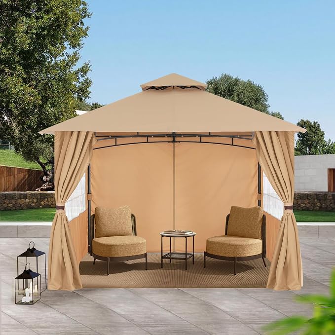 MASTERCANOPY Patio Gazebo Steel Frame Outdoor Gazebo - Image 6