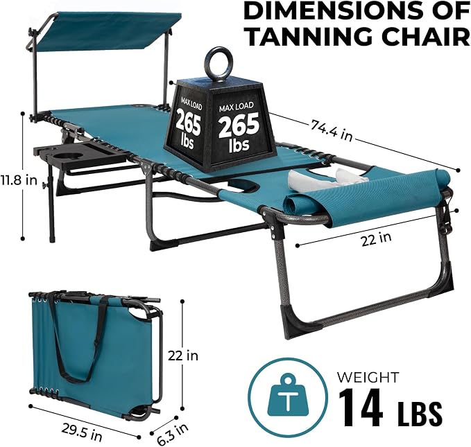 FUNDANGO 4 in 1 Tanning Chair - Image 2