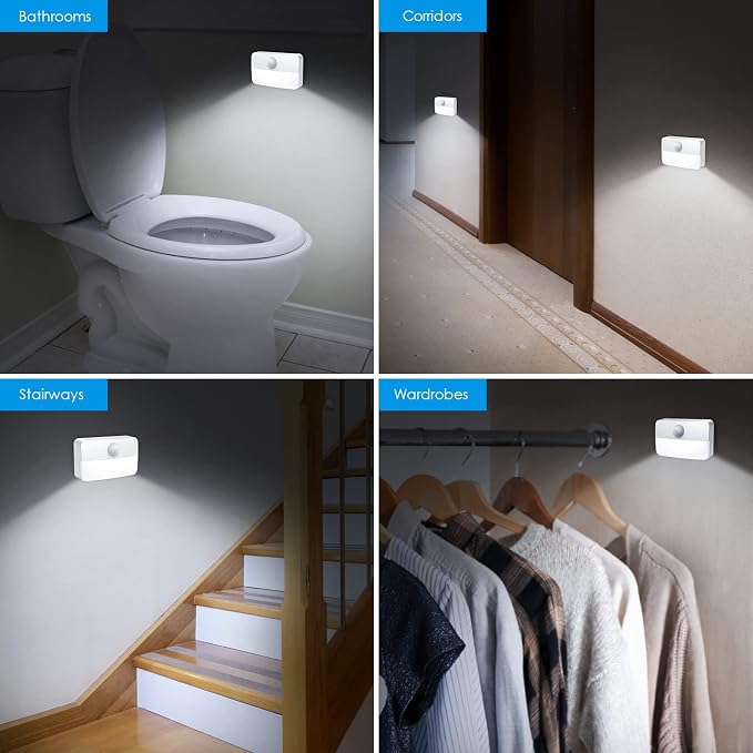 AMIR 6 Pack Mini Motion Sensor Stair Light - Image 7