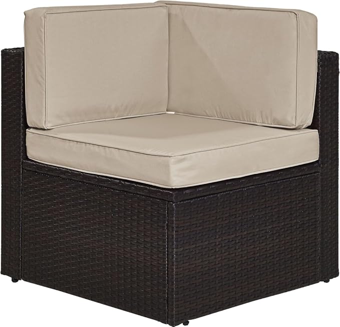 Crosley Furniture Palm Harbor Corner Outdoor Sectional Chair, Wicker Patio by CrosleyFurniture