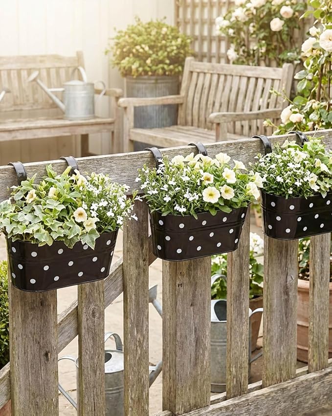 Metal Railing Planters for Outdoor Plants - Image 6