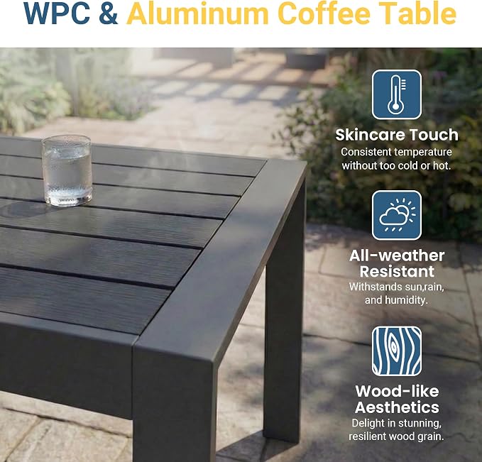 Wisteria Lane Aluminum Patio Furniture Set - Image 7