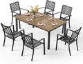 PHI VILLA 7 Pieces Outdoor Dining Set by PHIVILLAThepioneerofcomfortablehouseholdsupplies