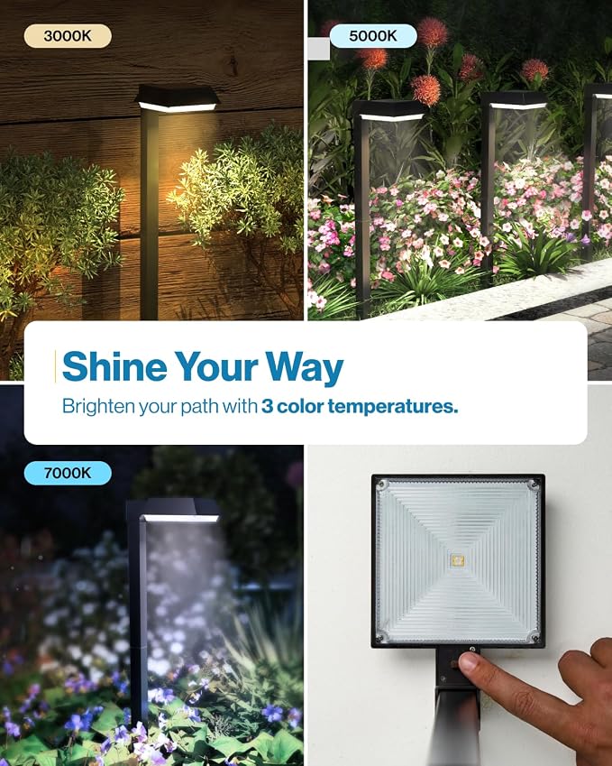Sunco 6 Pack 2W Solar Sidewalk Dusk to Dawn Outdoor Backyard Walkway Garden - Image 2