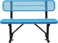 4FT/48INCH Heavy Duty Metal Park Bench by Unknown