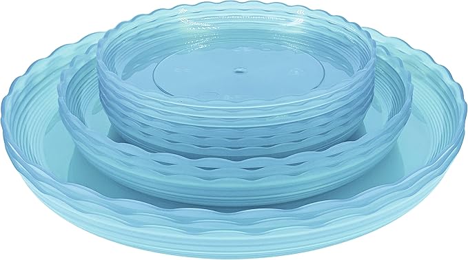 12Pcs Clear Plant Saucer, 6 8 10 Inch Durable Plastic Plant Tray, Round Plant by Lifecouldbesointeresting