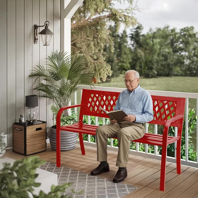 Outvita Outdoor Bench, Patio Bench - Image 9