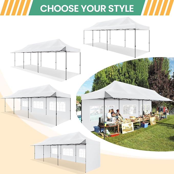 COBIZI 10x30 Pop Up Canopy Tent - Image 8