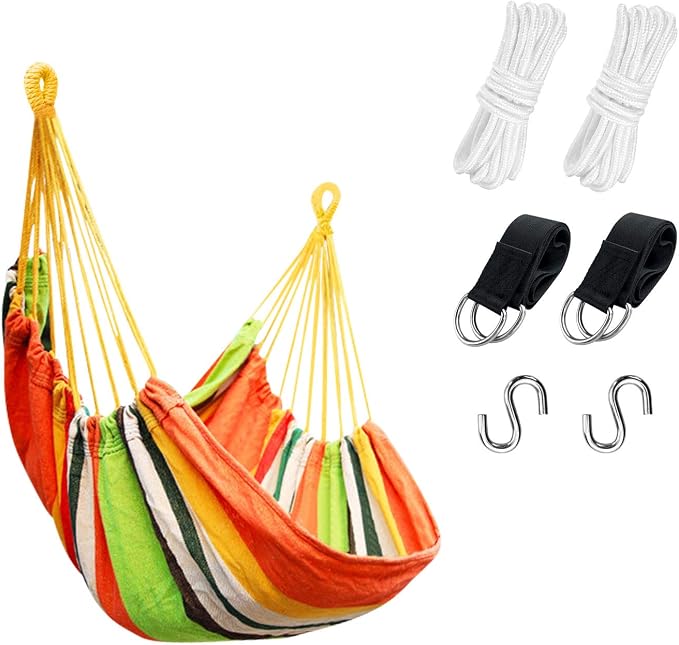 KPX Ourdoor Hanging Hammock Chair – Comfortable Tree Swing Chair Large Size by KPX