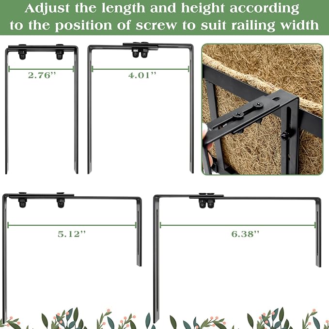 ZeeDix Railing Planter Boxes, 24 Inch Window Flower Box Planters - Image 5