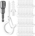 96 PCS Q-Hanger Hooks, Screw Hooks by FSAH