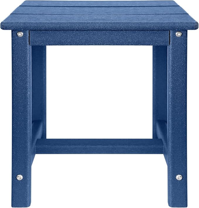 Adirondack Square Side Table, one-Tier Outdoor end Table, Patio Side Table - Image 8