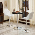 ARTETHYS Bar Table and Chairs Set of 3 Height Adjustable Round Black Pub Desk by ARTETHYS