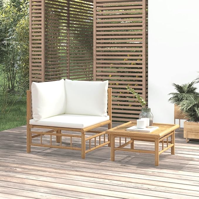 2 Piece Patio Lounge Set Patio daybed, Small Balcony Furniture, Outdoor Balcony by FUDUGEHMIOFWFJJ