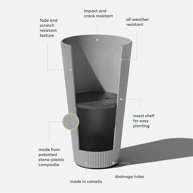 Veradek Demi Series Tall Planter - Image 2
