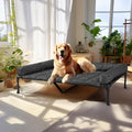 Veehoo Cooling Elevated Dog Bed Add Removable Waterproof Bolster Cushion Mat by Veehoo