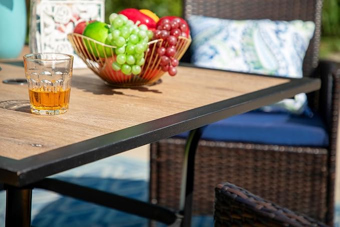 PHI VILLA 5 Pieces Outdoor Dining Set - Image 5