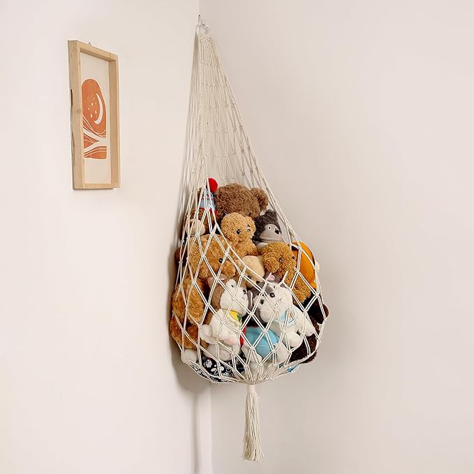 Stuffed Animal Storage Organizers Corner Hanging Ne 60" L Stuffy Animal Hammock by Amdermi