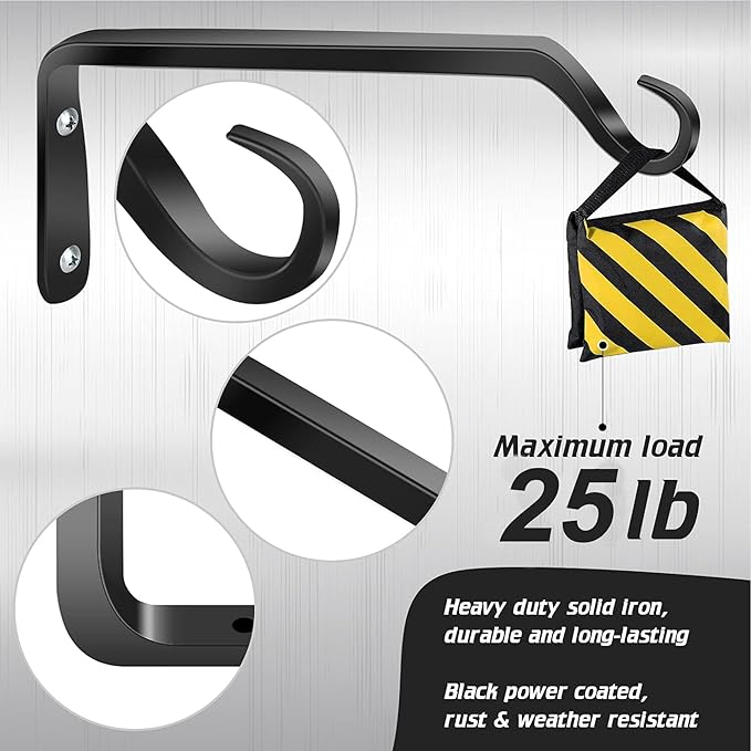 Worth Garden 6-Pack 10" Plant Hanger Bracket - Image 3