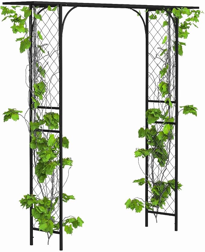Zhongma Metal Garden Arbor, 83.5'' High x 82.7'' Wide, Outdoor Arch by Zhongma