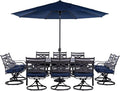 Hanover Montclair 11-Piece Outdoor Dining Set, All-Weather Outdoor Patio Dining by Hanover