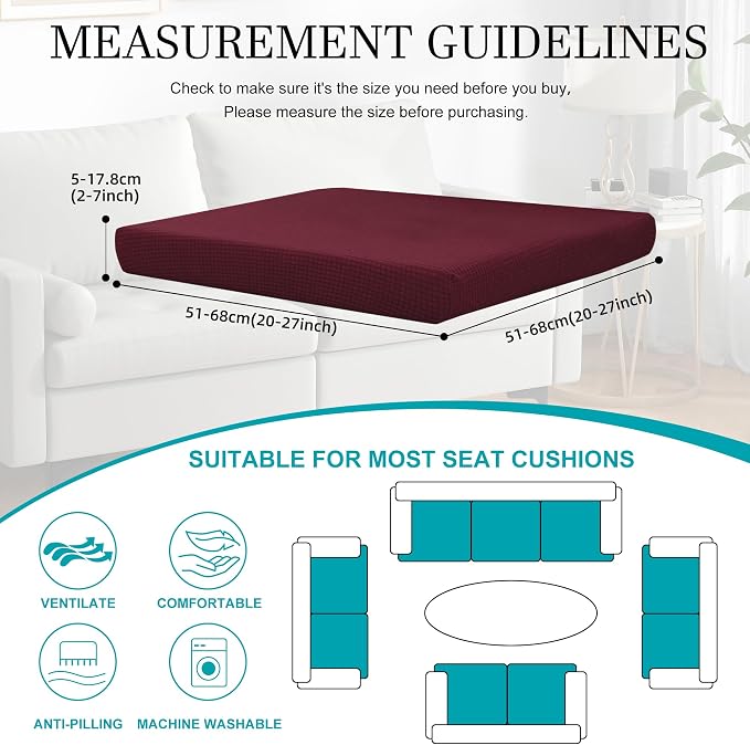 14Pcs Stretch Patio Cushion Covers, Outdoor Couch Covers Replacement, Outdoor - Image 2